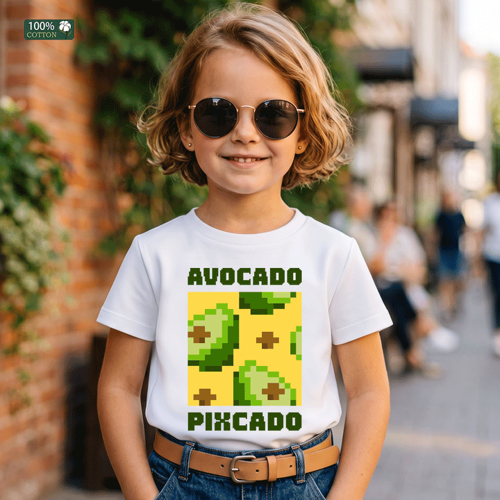 Avocado Pixcado Kids Graphic T-Shirt