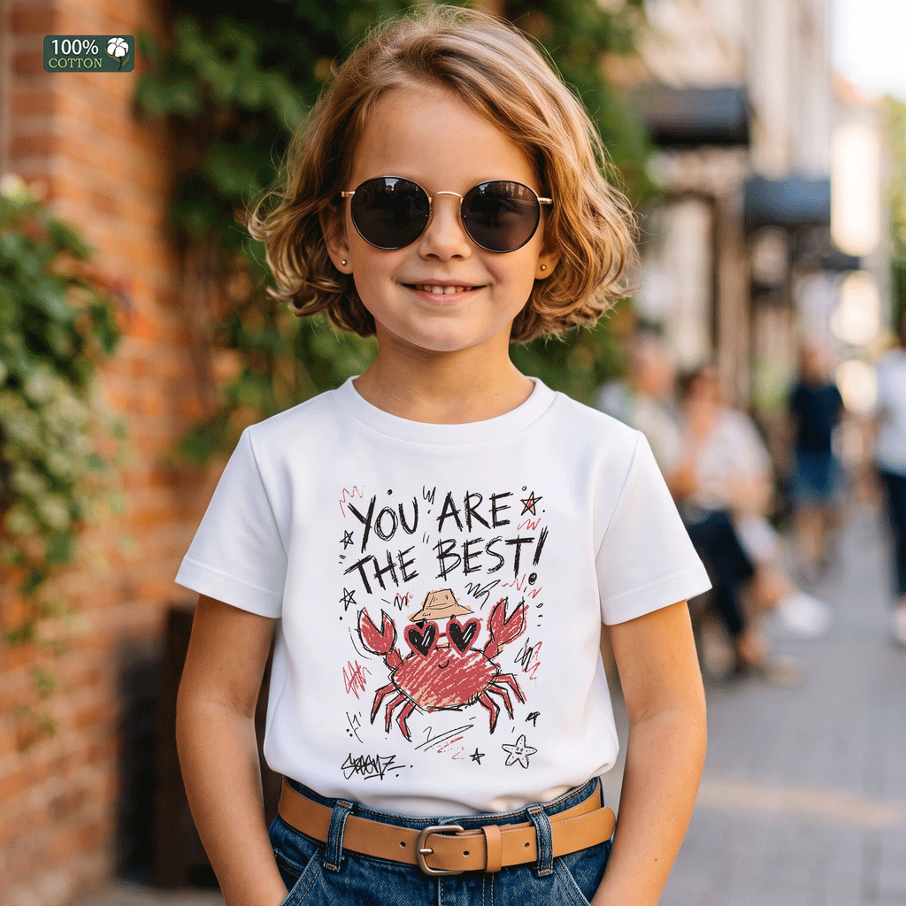 You Are The Best Kids Cute Crab  T-Shirt