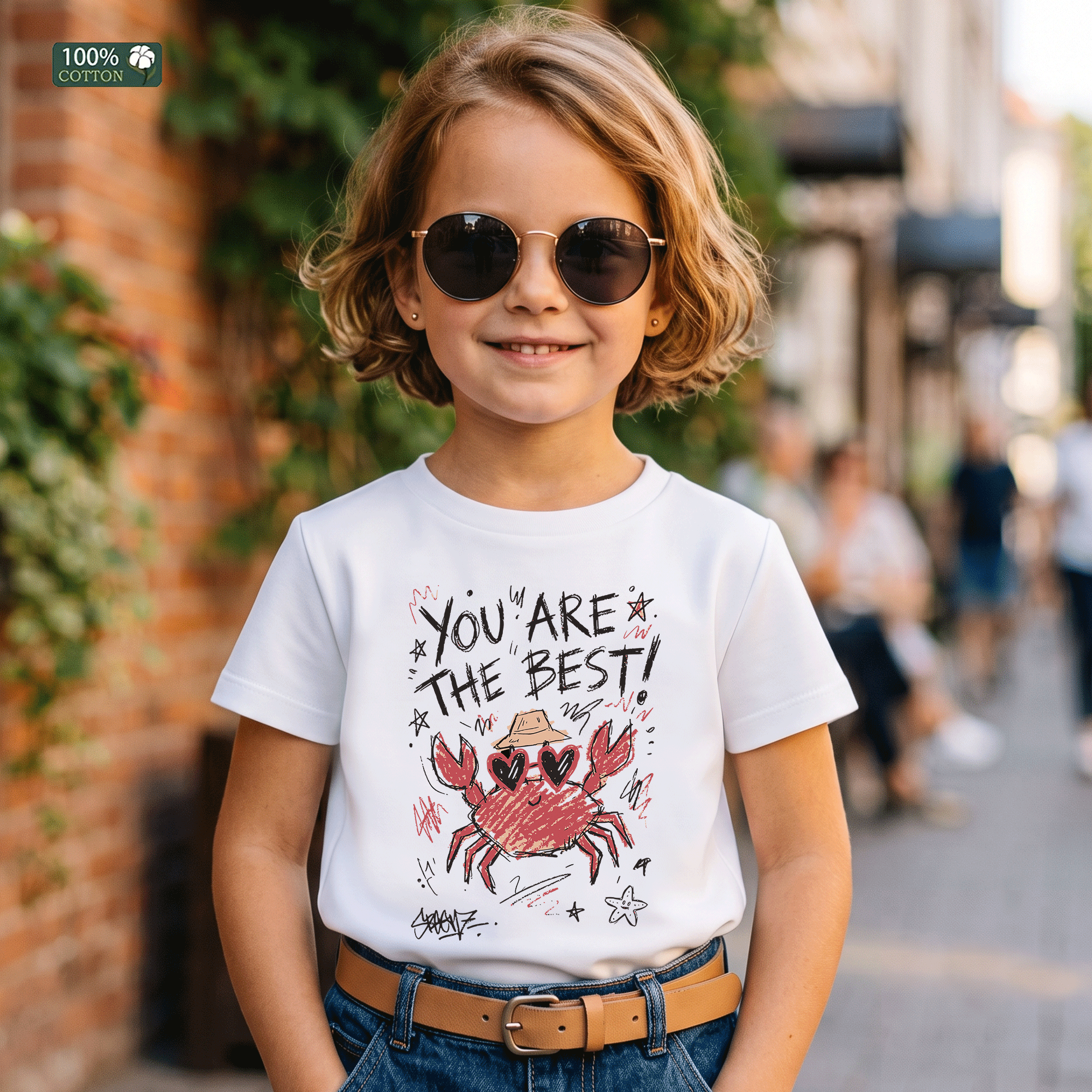 You Are The Best Kids Cute Crab  T-Shirt