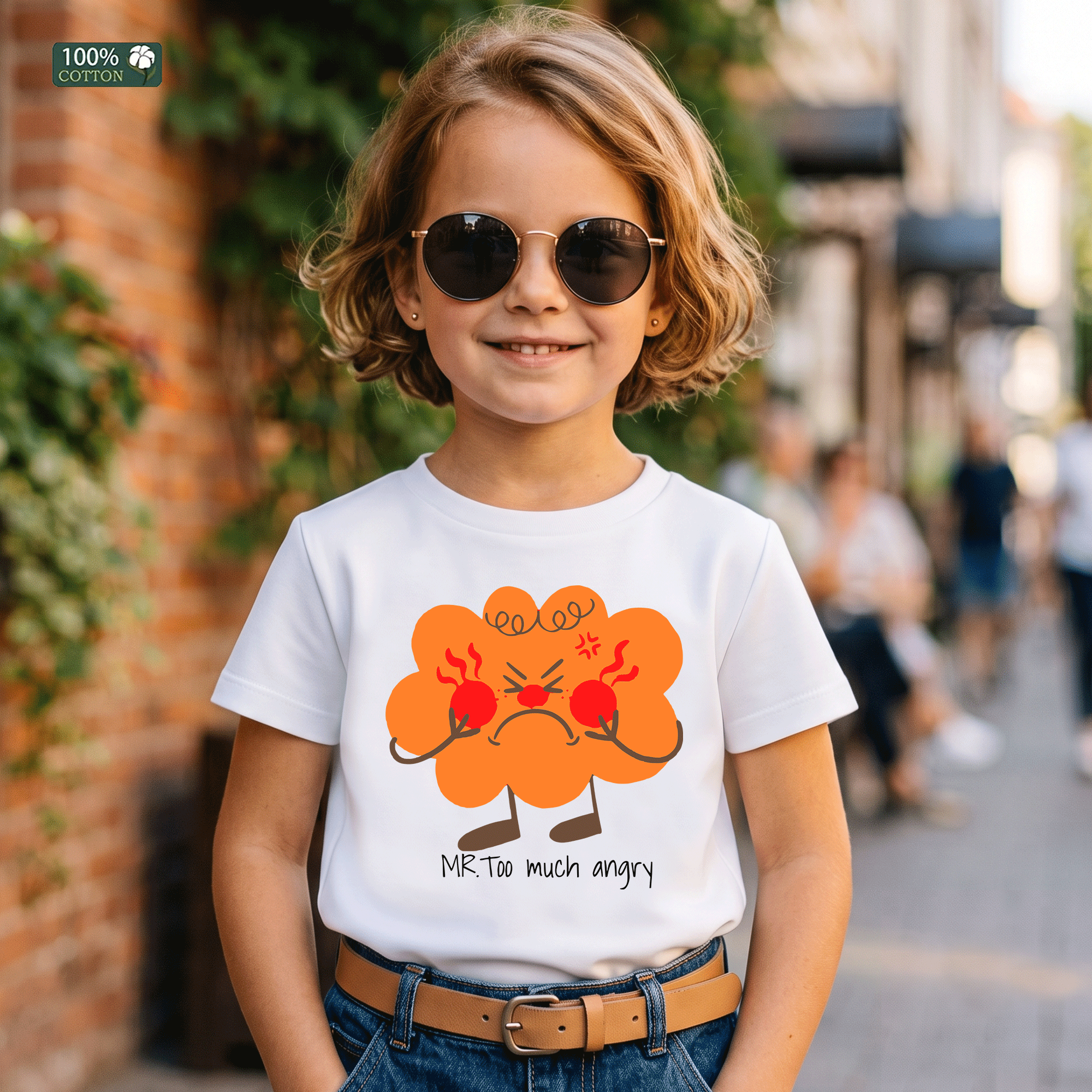 Mr. Too Much Angry Kids Graphic T-Shirt
