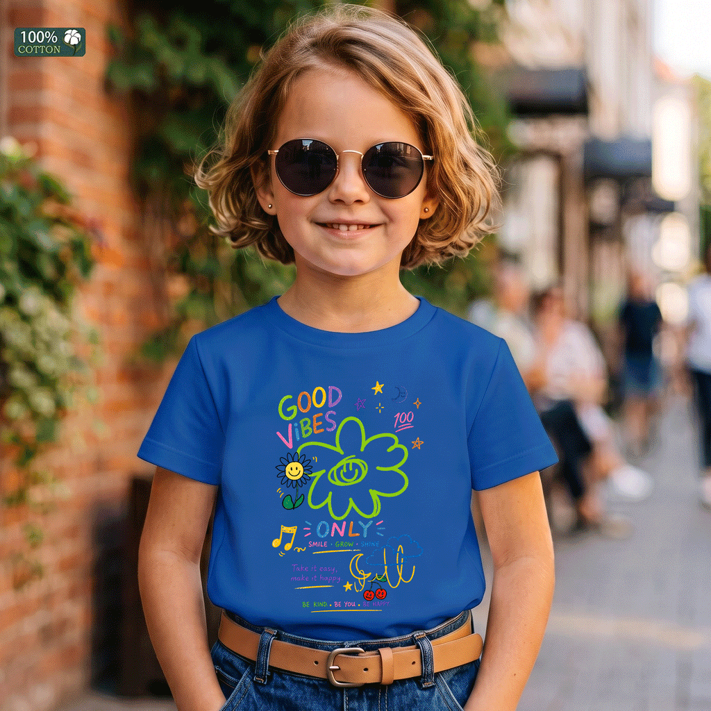 Good Vibes Only Kids Graphic T-Shirt