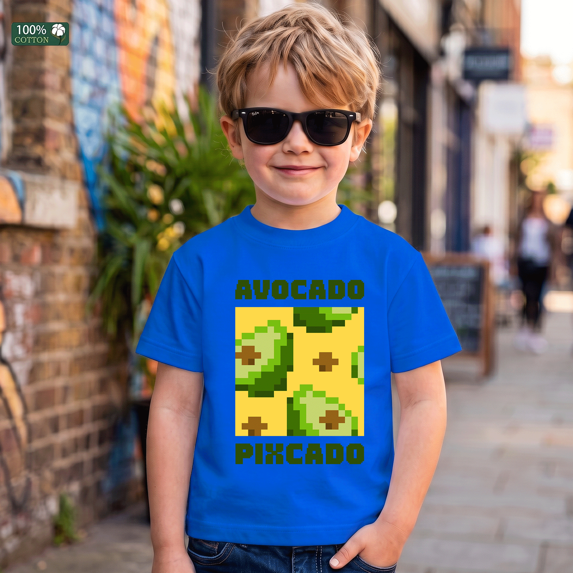 Avocado Pixcado Kids Graphic T-Shirt