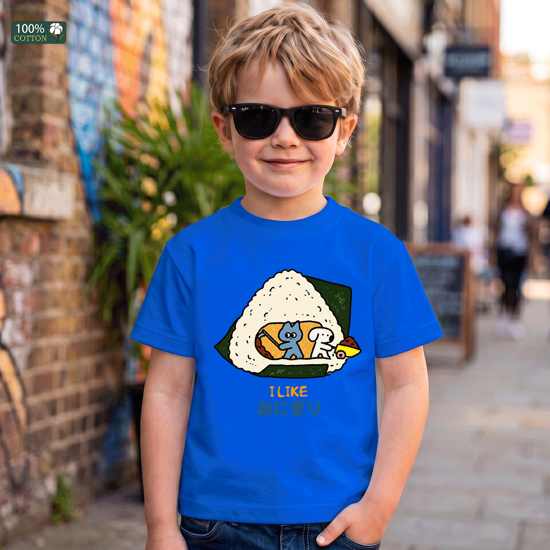 Cute Japanese Rice Ball Kids T-shirt