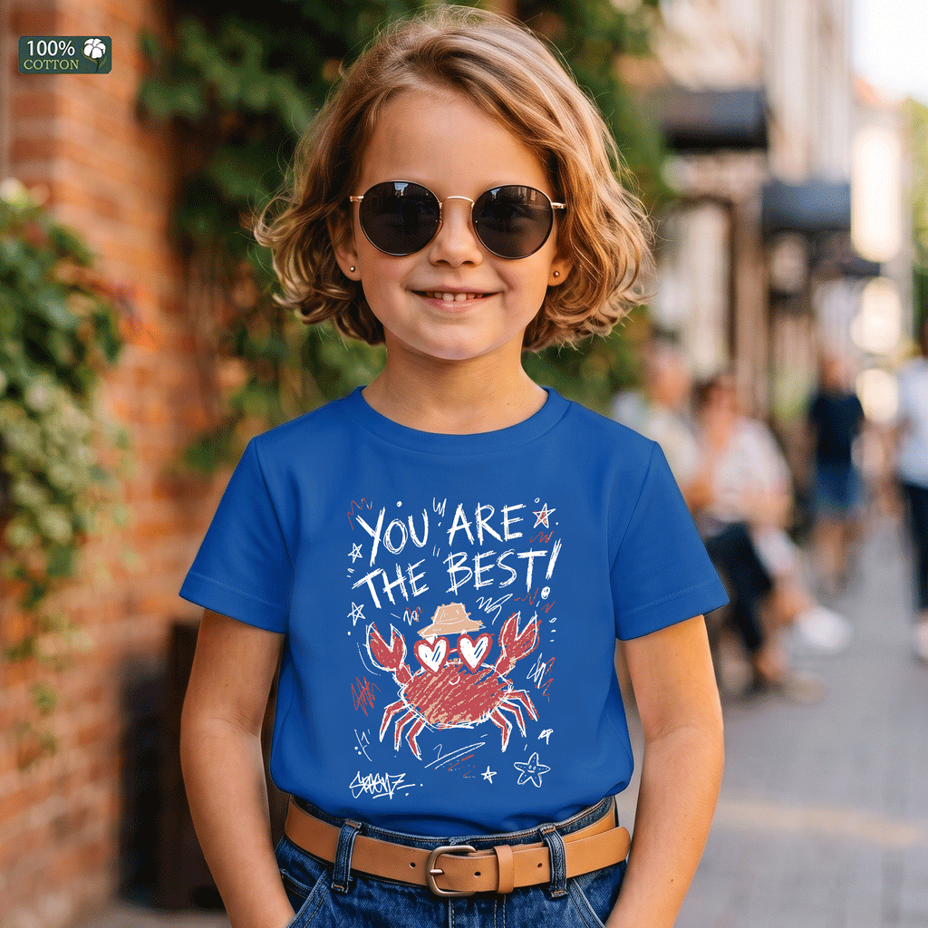 You Are The Best Kids Cute Crab  T-Shirt