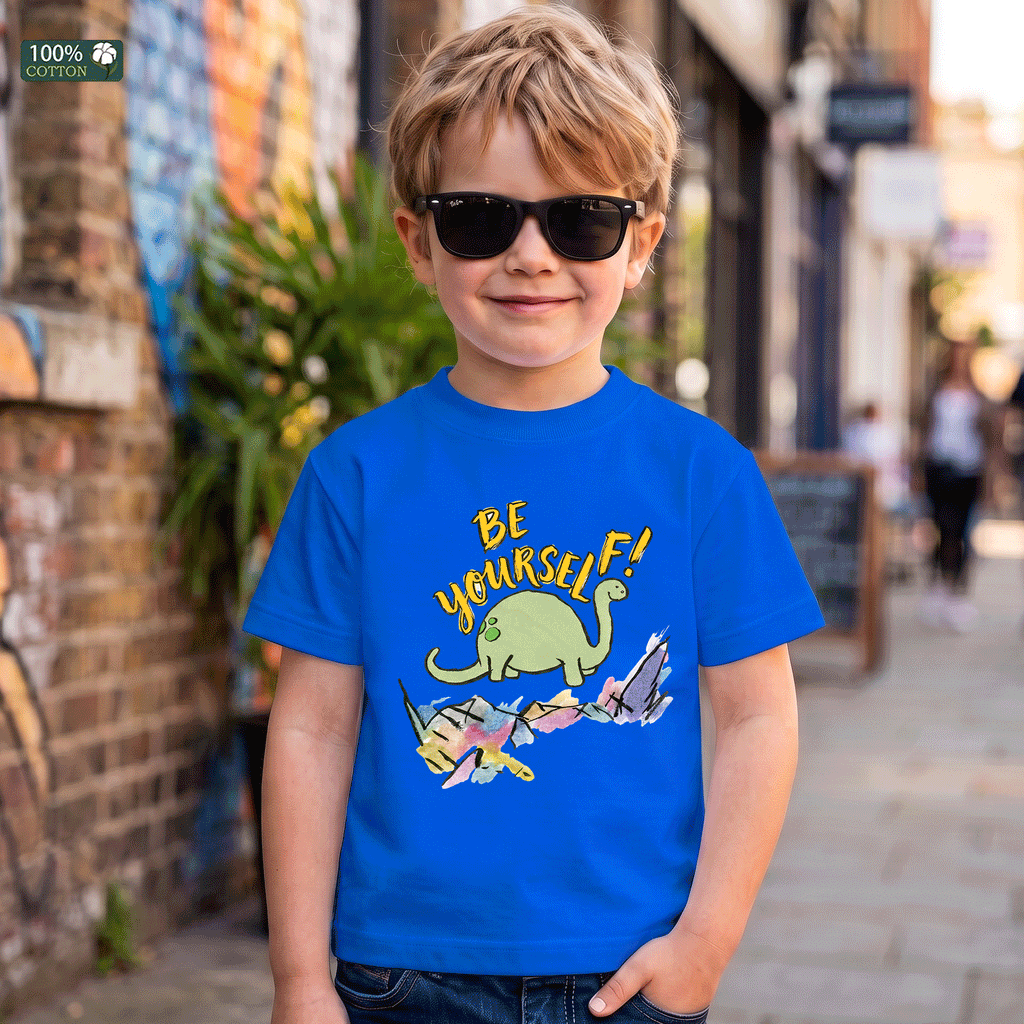 Be Yourself Dinosaur Kids Graphic T-Shirt