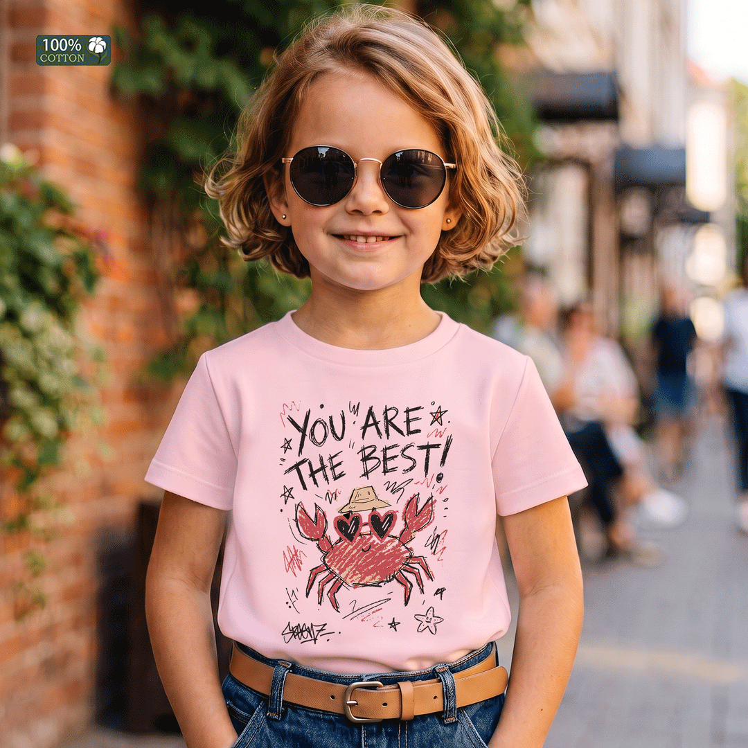 You Are The Best Kids Cute Crab  T-Shirt