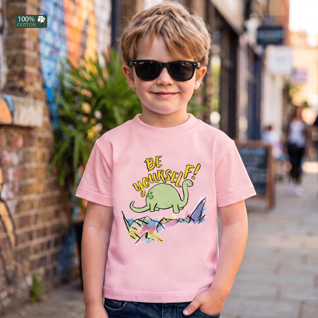 Be Yourself Dinosaur Kids Graphic T-Shirt