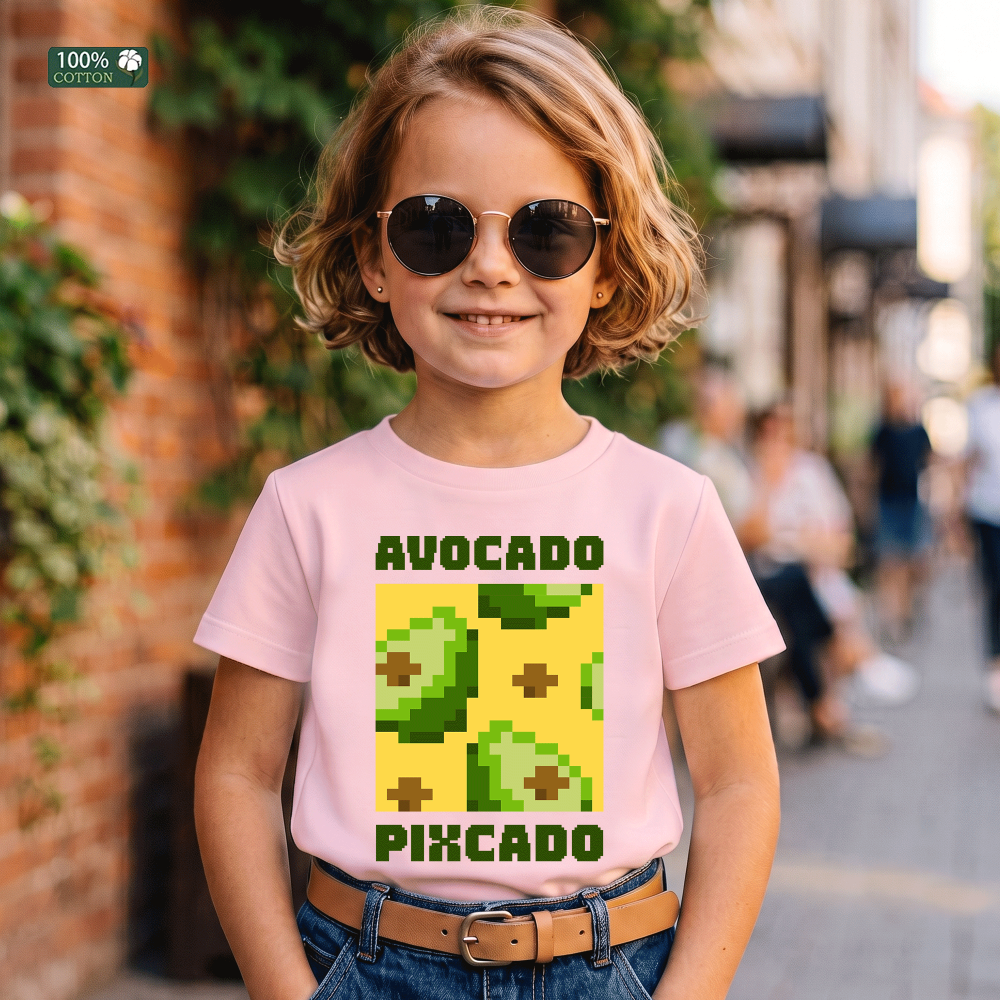 Avocado Pixcado Kids Graphic T-Shirt
