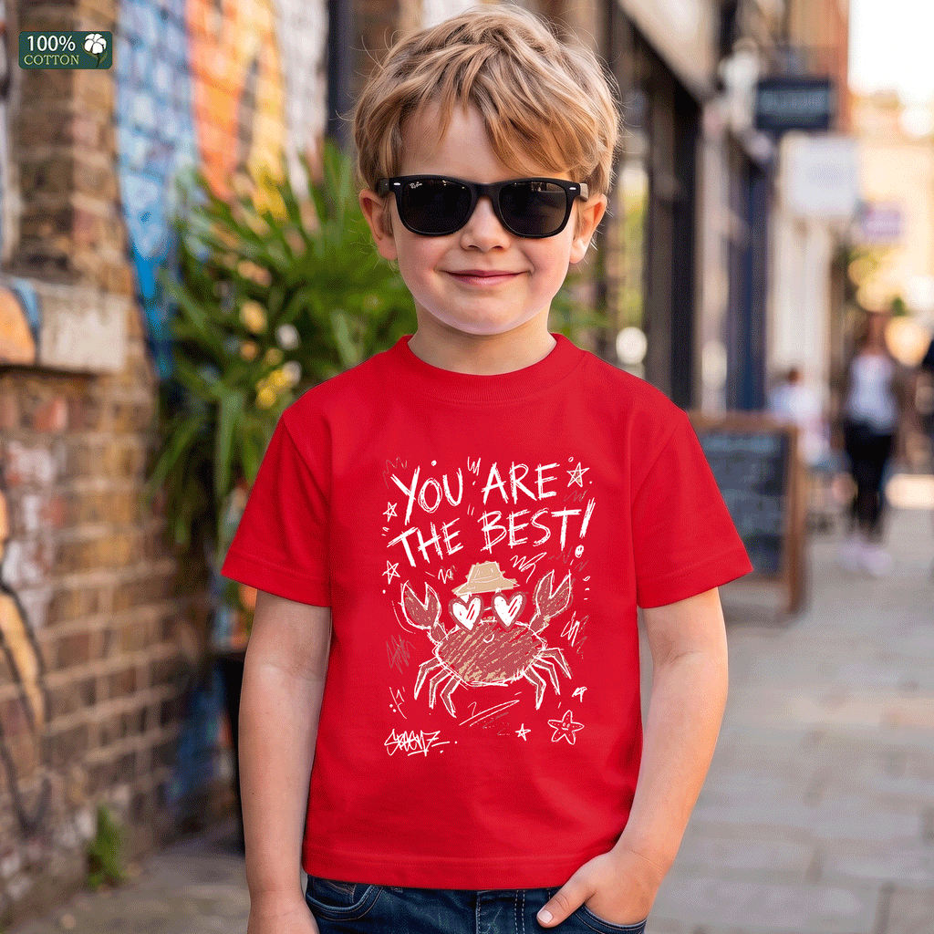 You Are The Best Kids Cute Crab  T-Shirt