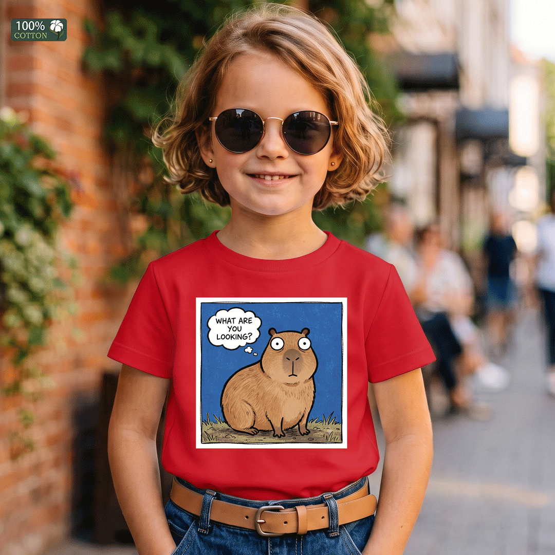 What Are You Looking At? Capybara Kids T-Shirt