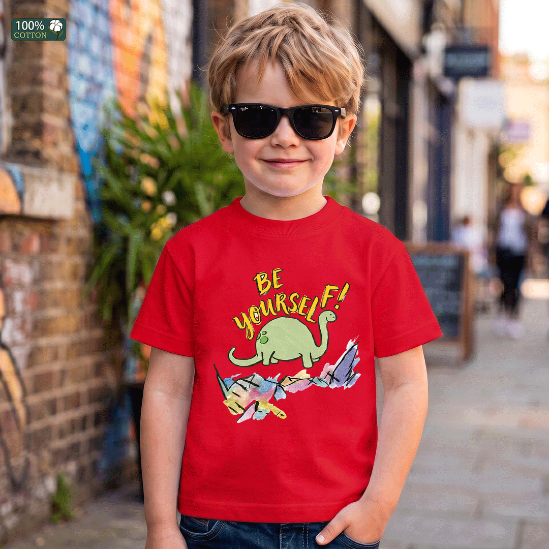 Be Yourself Dinosaur Kids Graphic T-Shirt