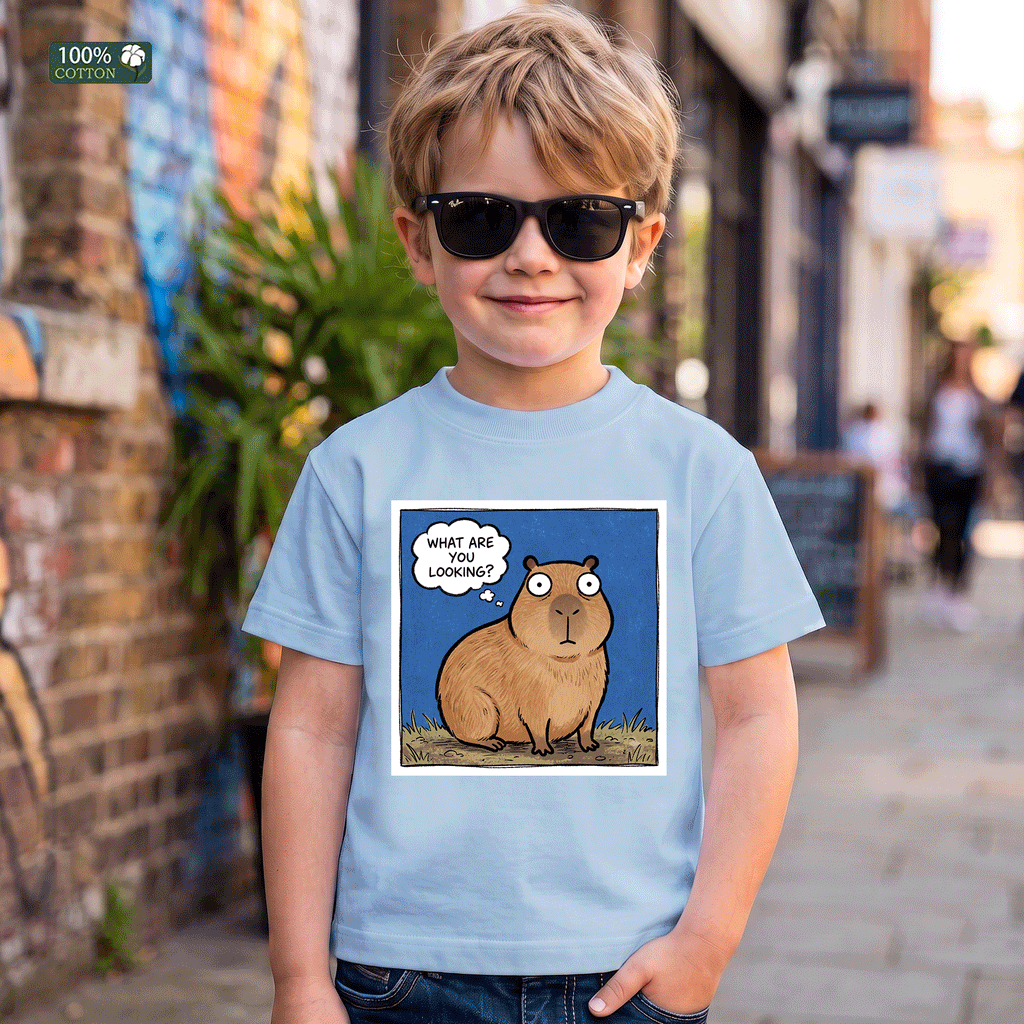 What Are You Looking At? Capybara Kids T-Shirt