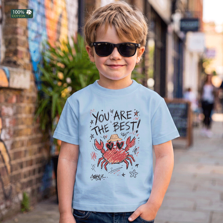You Are The Best Kids Cute Crab  T-Shirt