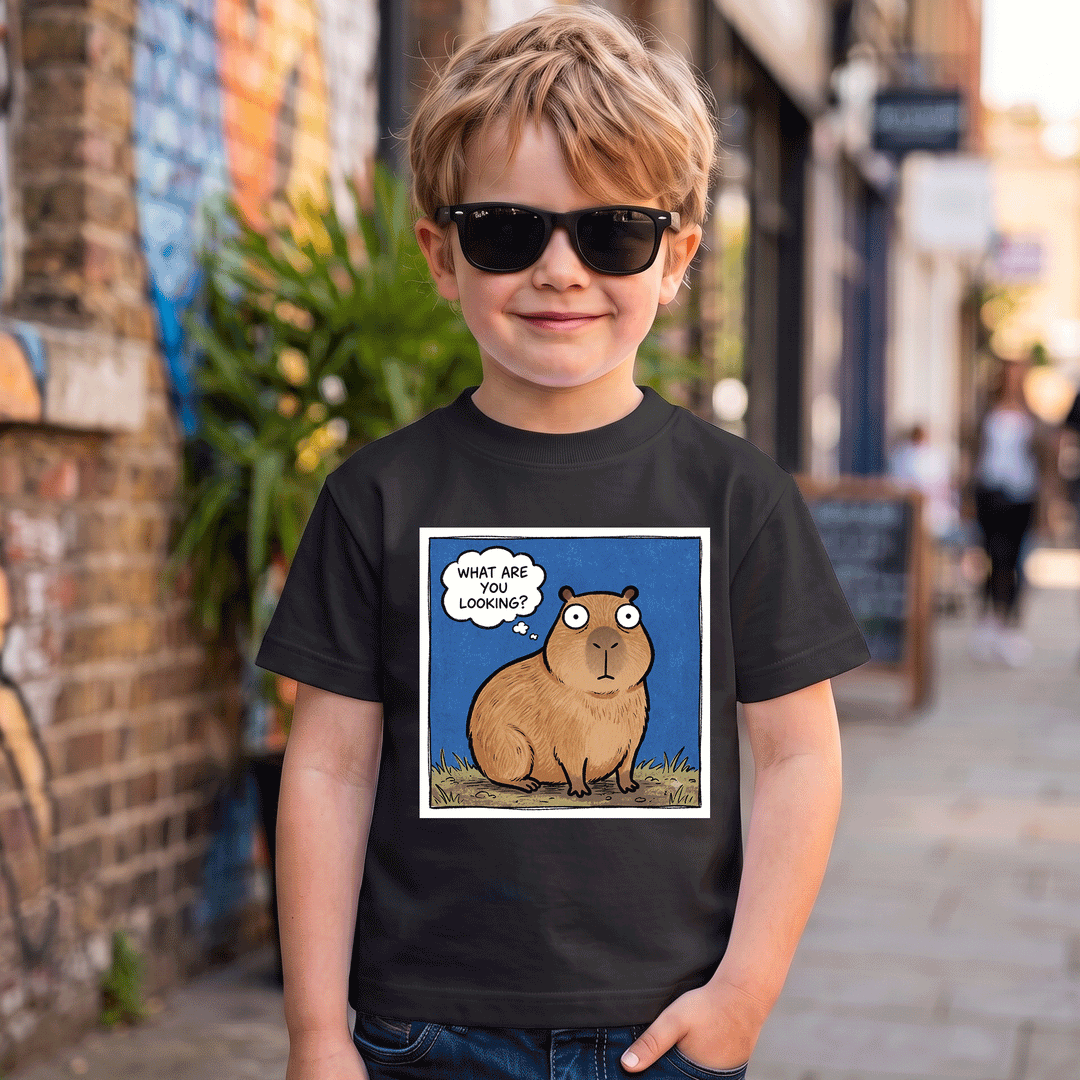 What Are You Looking At? Capybara Kids T-Shirt