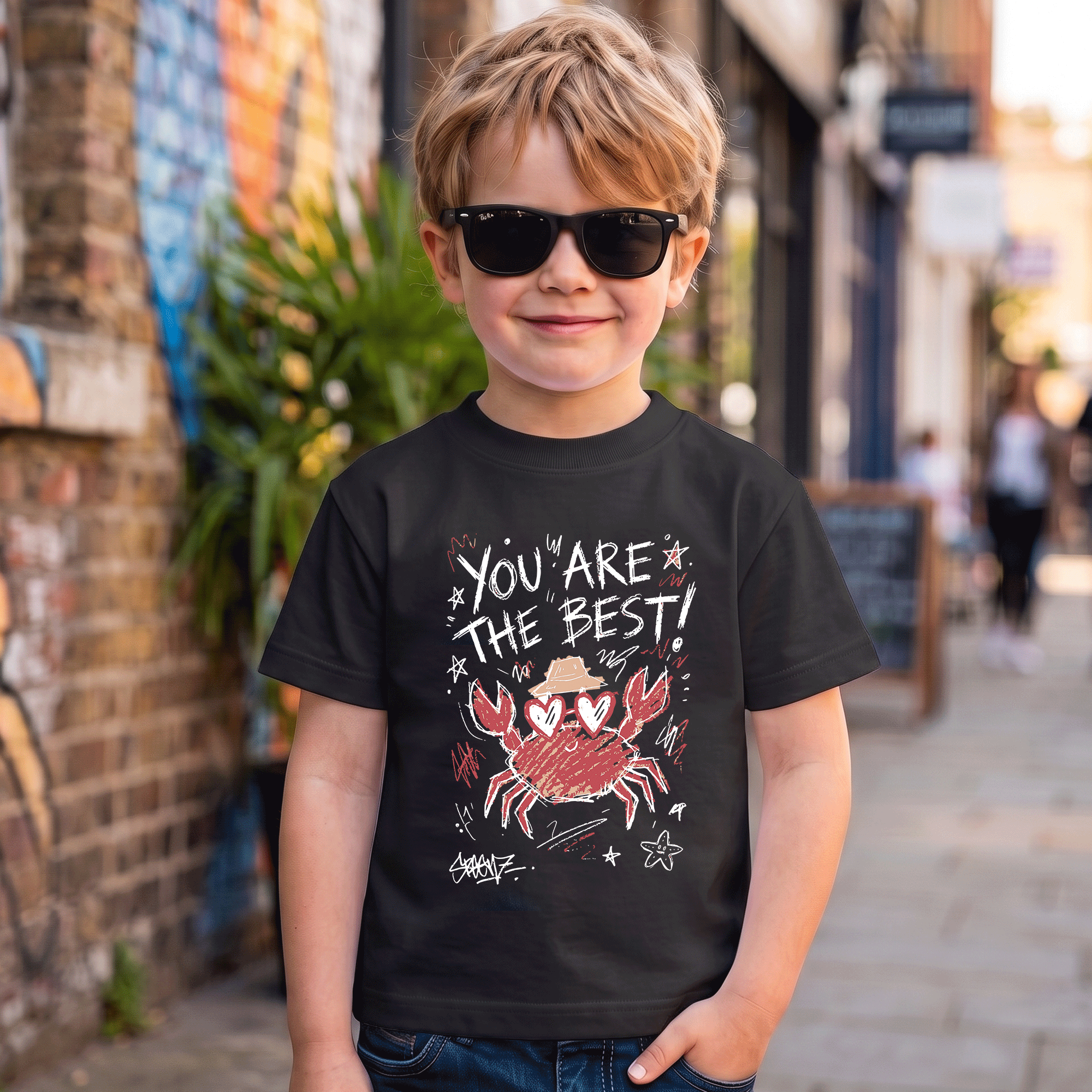 You Are The Best Kids Cute Crab  T-Shirt