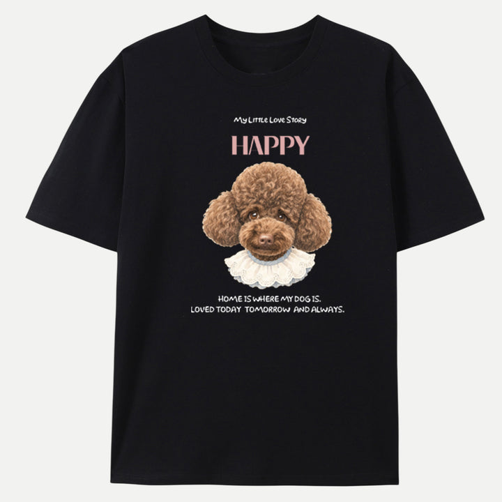 Personalised Hand-Drawn Pet Head Portrait T-shirt