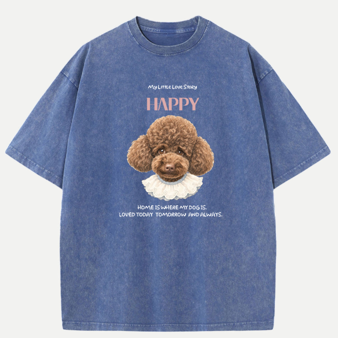 Personalised Hand-Drawn Pet Head Portrait T-shirt