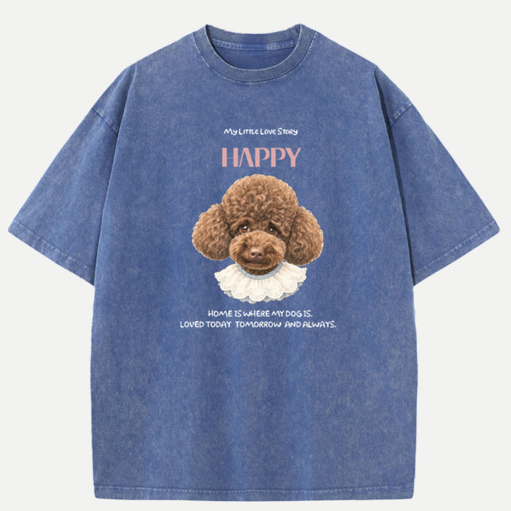 Personalised Hand-Drawn Pet Head Portrait T-shirt