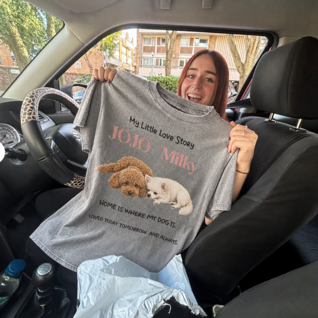 Full Body Pet Portrait Custom Tee