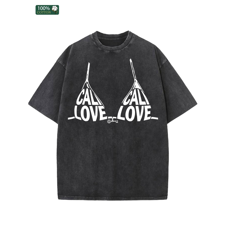 California Love Bikini Graphic T-Shirt – Summer Beach Cotton Tee