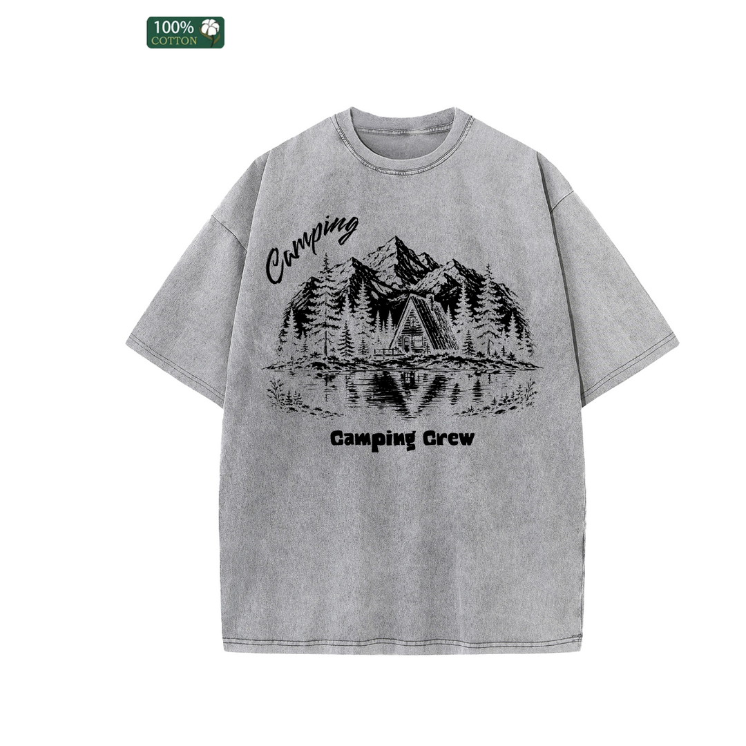 Custom Camping Hoodie | Personalised Vintage Graphic Hoodie