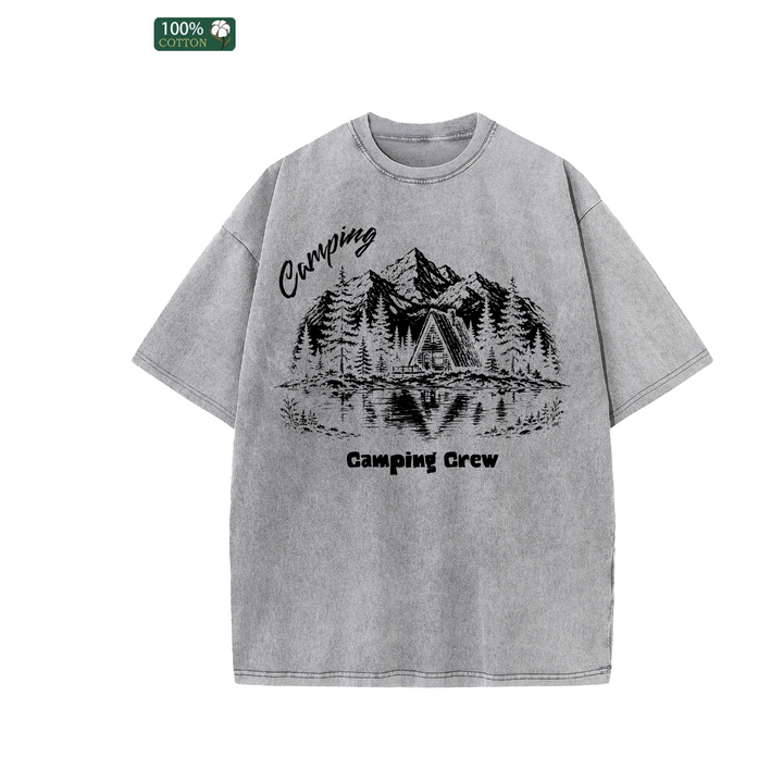 Custom Camping Hoodie | Personalised Vintage Graphic Hoodie