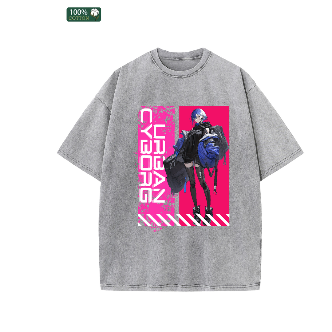 Cyber Anime Girl T-Shirt