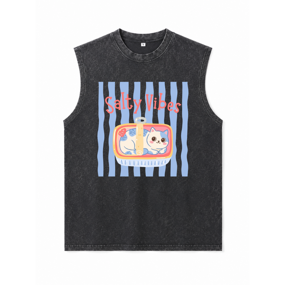 Salty Vibes Cat T-Shirt