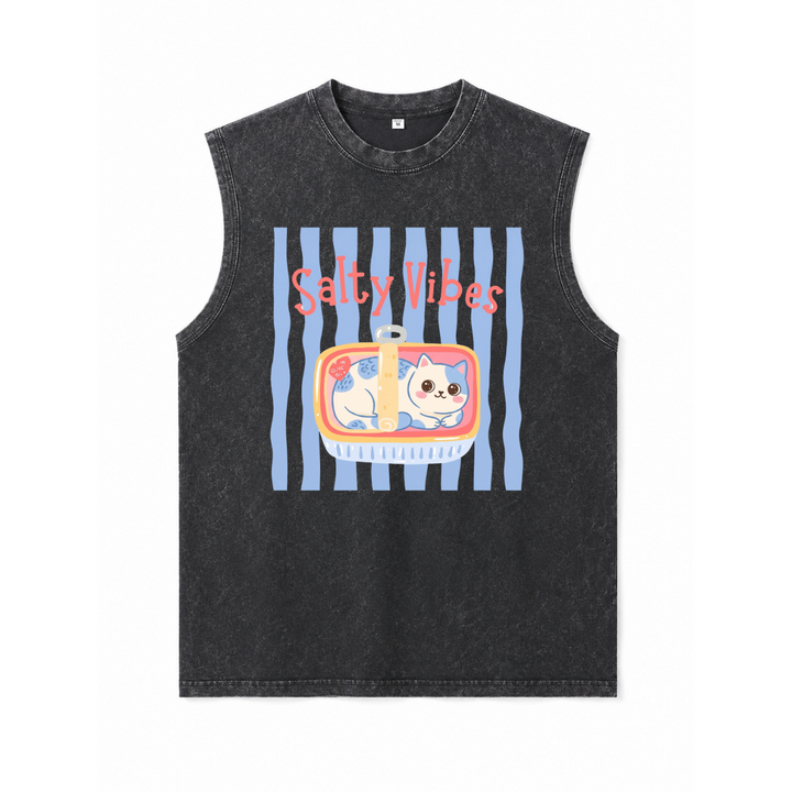 Salty Vibes Cat T-Shirt