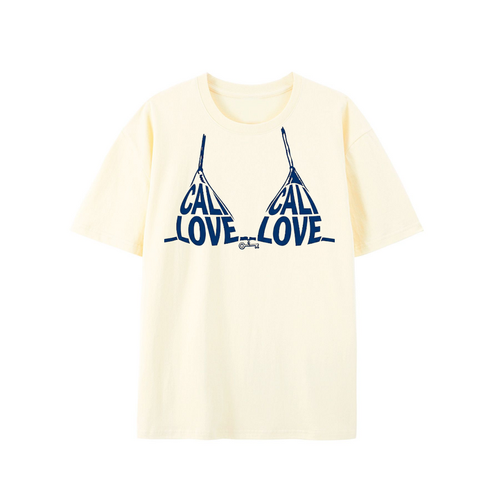 California Love Bikini Graphic T-Shirt – Summer Beach Cotton Tee