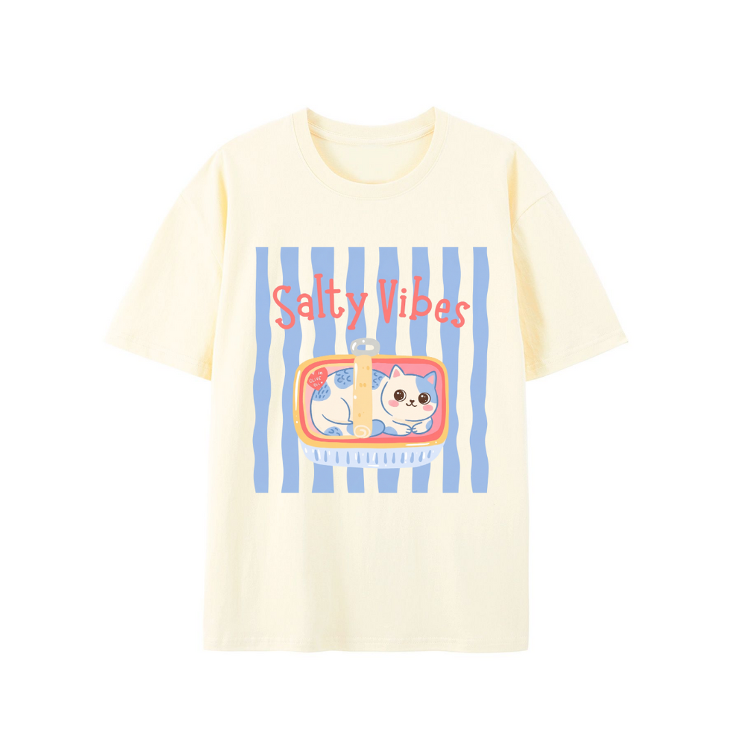 Salty Vibes Cat T-Shirt