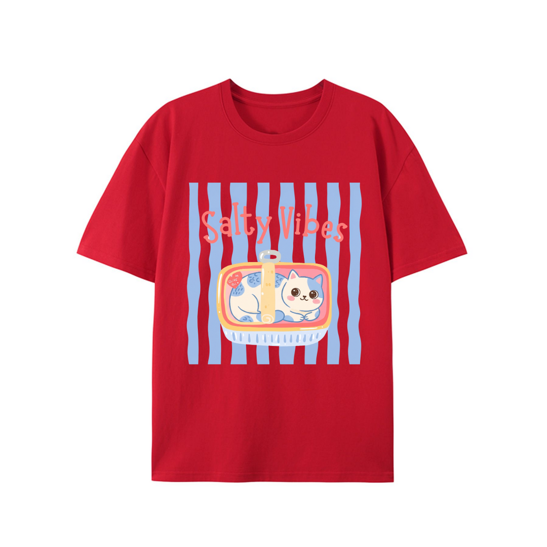 Salty Vibes Cat T-Shirt