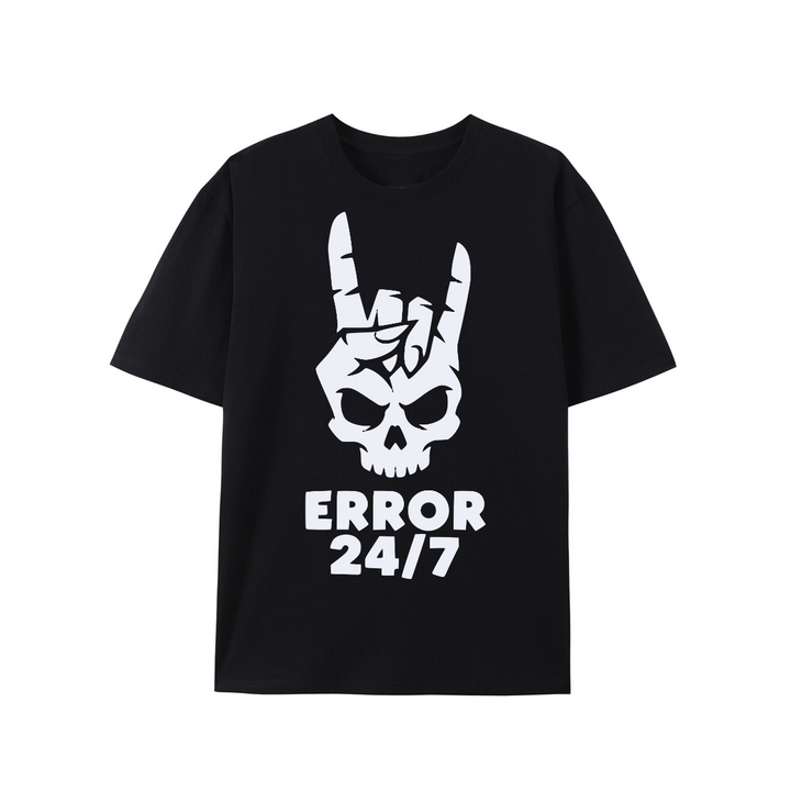 Error 24/7 Skull Vintage T-Shirt