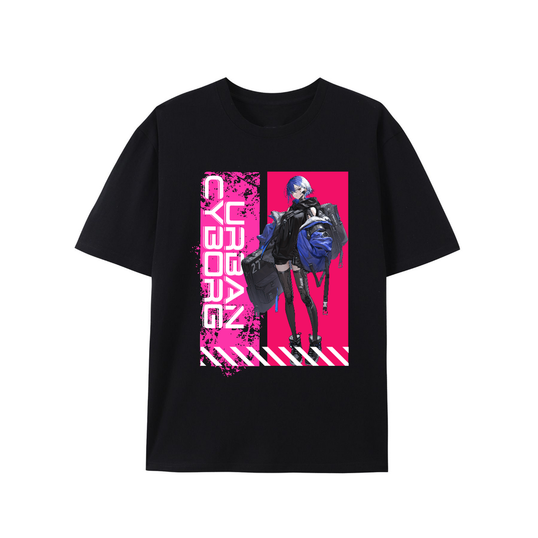 Cyber Anime Girl T-Shirt